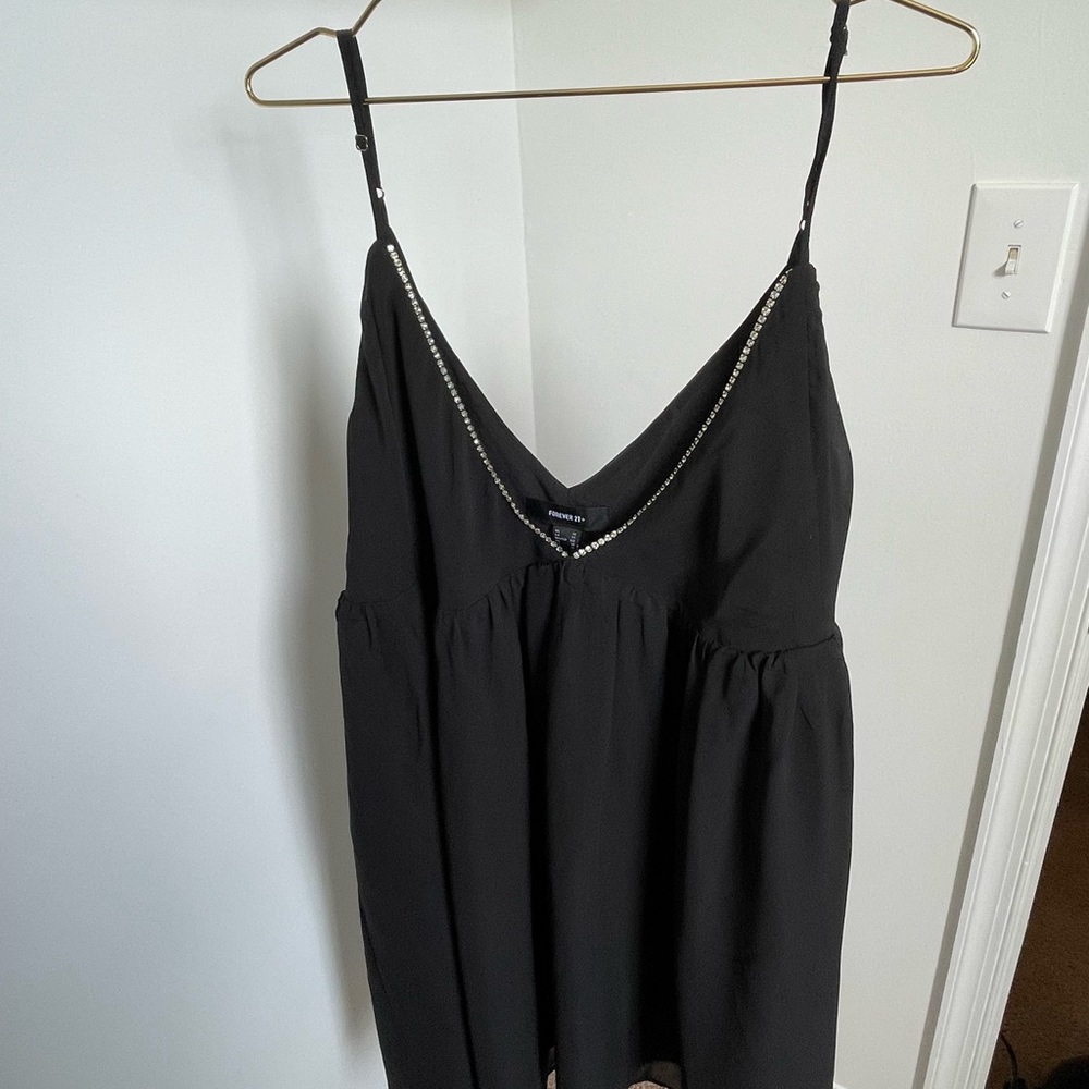 Forever 21 black dress with rhinestones